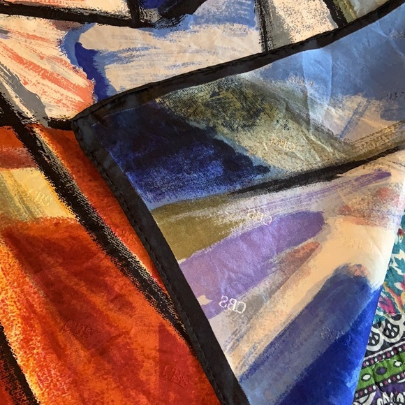 Artsy Silk Scarf by Echo for CBS AS IS - Picture 7 of 10